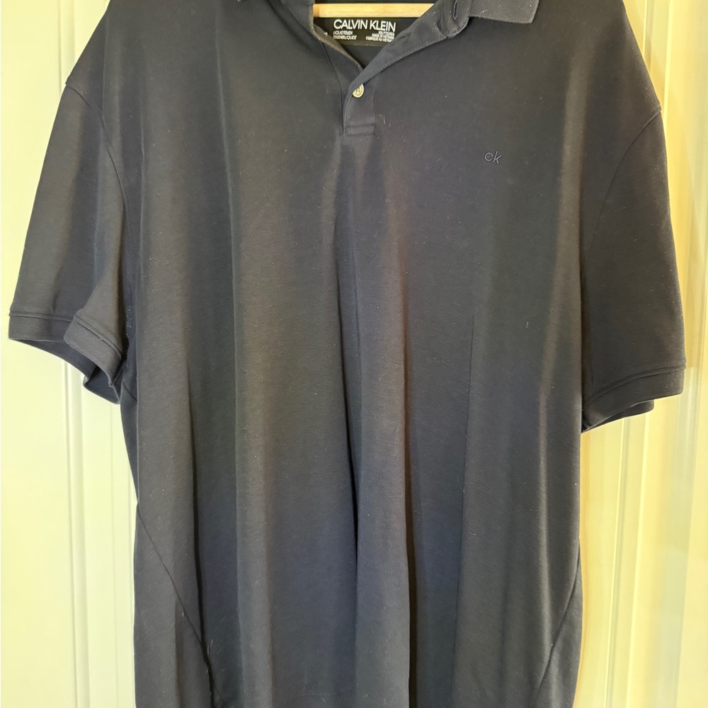 Calvin Klein Men's Navy Blue Polo Shirt